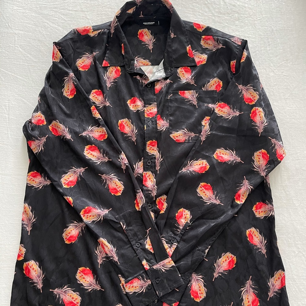 Pink Dolphin Dress Shirt